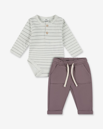 Bodysuit And Gersy Pants Set A19